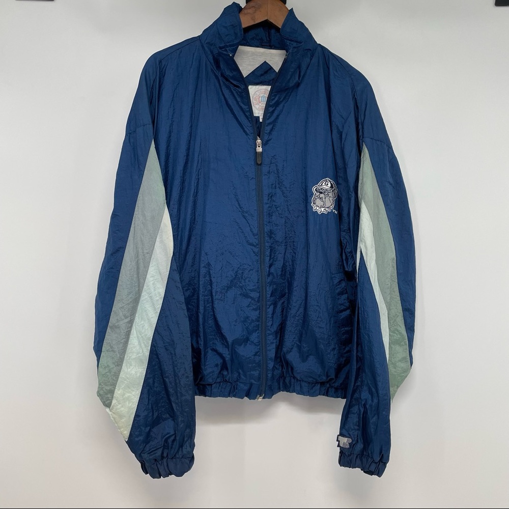 Vintage Turbo Sportswear Mens Xl  Giorgia Bulldogs Full Zip Track Retro  Jacket